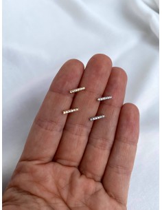 Pendientes Mini Barra Brillo