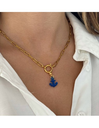 Charm Ancla Azul - Bacu Joyas y Complementos