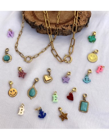 Charm Ancla Turquesa - Bacu Joyas y Complementos