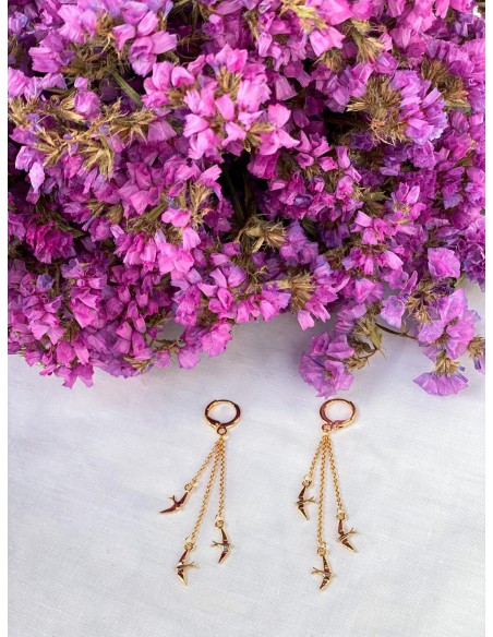 Aros Vuelo Golondrina - Bacu Joyas y Complementos