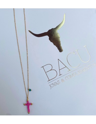 Colgante cruz detalle - Bacu Joyas y Complementos