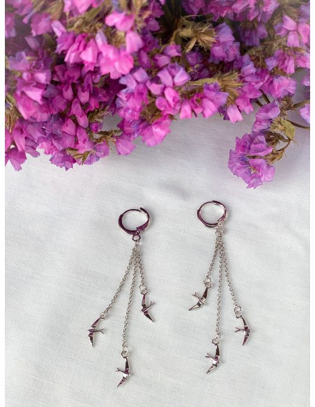 Aros Vuelo Golondrina - Bacu Joyas y Complementos