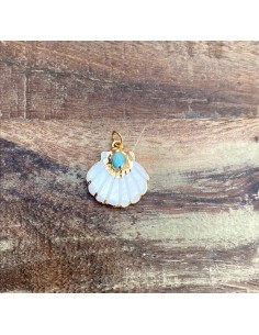 Charm Concha Turquesa