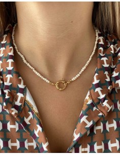 Colgante Perlas Mini Cierre - Bacu Joyas y Complementos