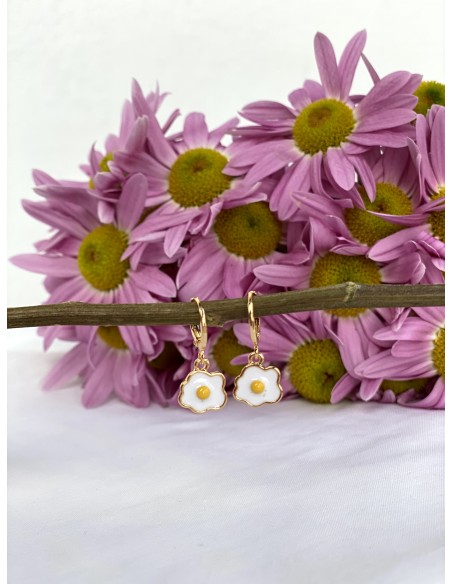 Aros Huevo Frito - Bacu Joyas y Complementos