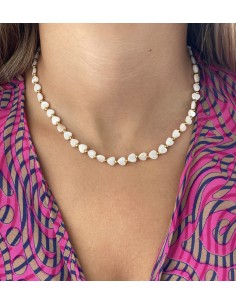 Colgante Mini Corazón Nácar - Bacu Joyas y Complementos