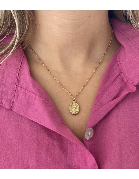 Collar Virgen Milagrosa - Bacu Joyas y Complementos