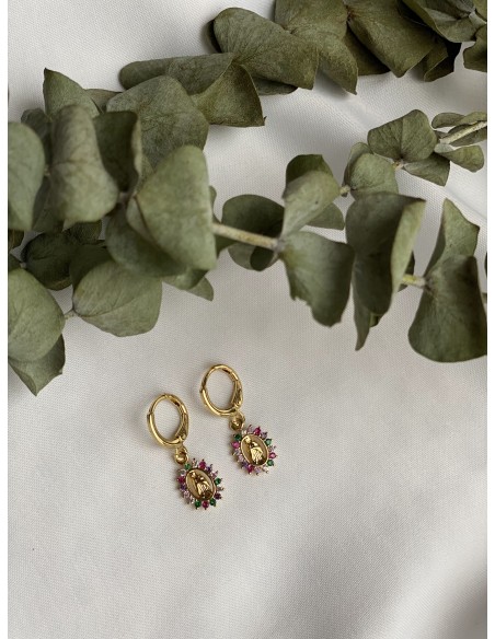 Aros Virgen Color - Bacu Joyas y Complementos