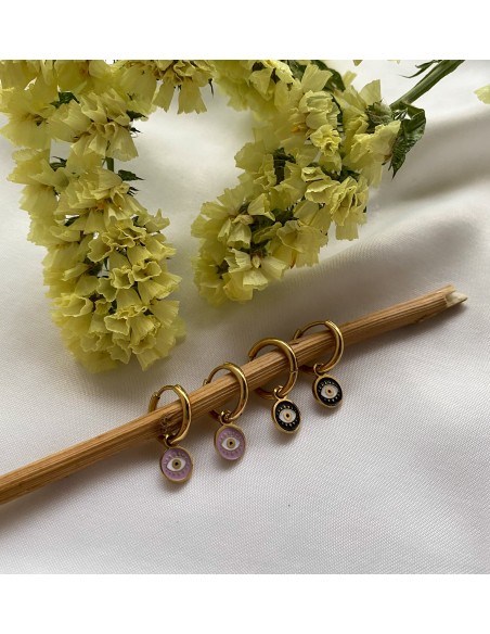 Aros Ojos Redondos | Bacu Joyas y Complementos