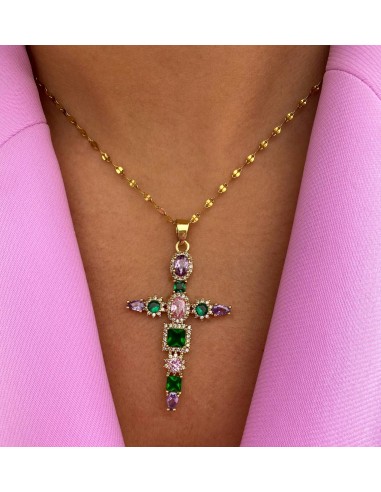 Colgante Cruz Pretty - Bacu Joyas y Complementos