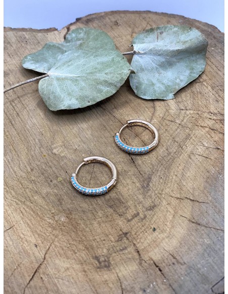 Aros Turquía Turquesa - Bacu Joyas y Complementos