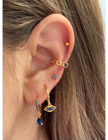 Ear Cuff Cadena Color - Bacu Joyas y Complementos