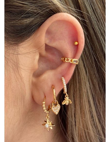 Ear Cuffs Cadena Color