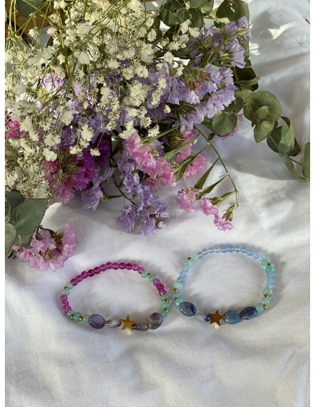 Pulsera Estrella y Piedras - Bacu Joyas y Complementos