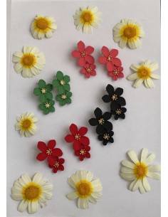 Pendientes Flor Doble