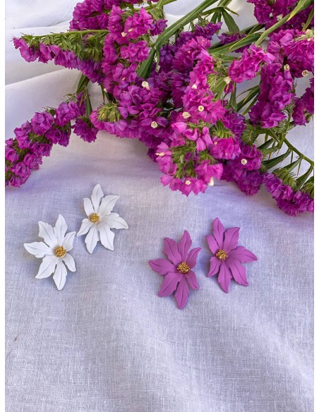Pendientes Media Flor
