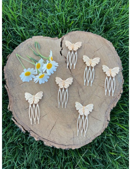Peinecillo Mini Mariposa - Bacu Joyas y Complementos