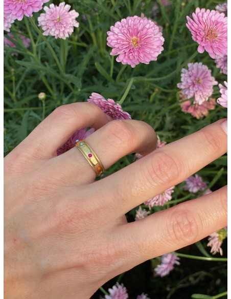 Anillo Alianza Color - Bacu Joyas y Complementos