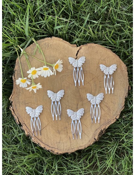 Peinecillo Mini Mariposa - Bacu Joyas y Complementos