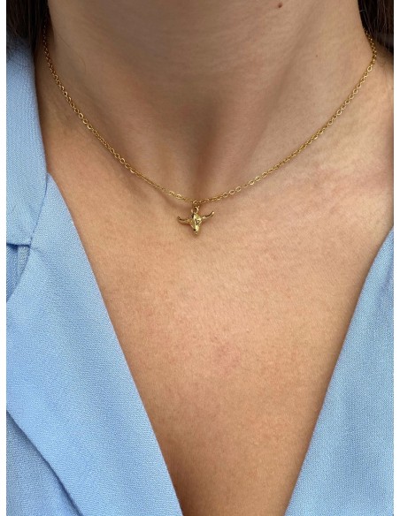 Colgante Mini Búfalo - Bacu Joyas y Complementos