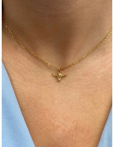 Colgante Mini Búfalo - Bacu Joyas y Complementos