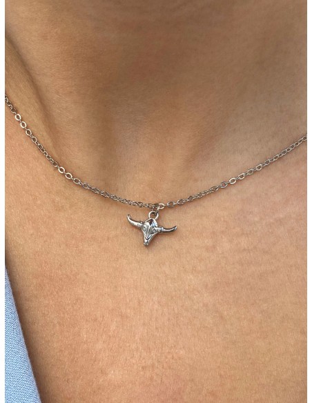 Colgante Mini Búfalo - Bacu Joyas y Complementos