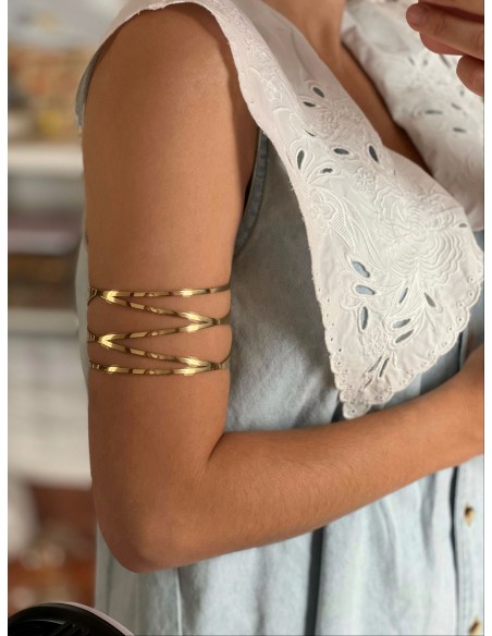 Brazalete Gran Berlín - Brazalete ancho acero inoxidable