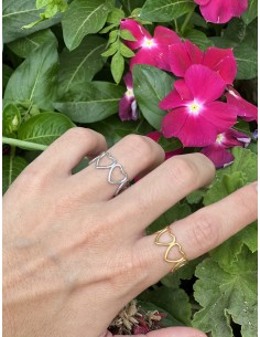 Anillo Corazones Unidos - Bacu Joyas y Complementos