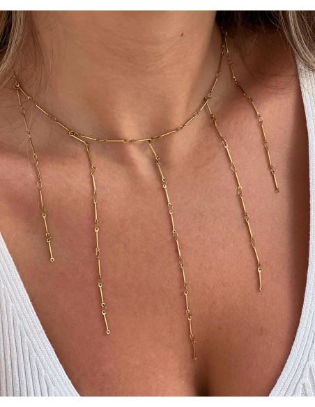 Colgante Cascada Fina - Bacu Joyas y Complementos