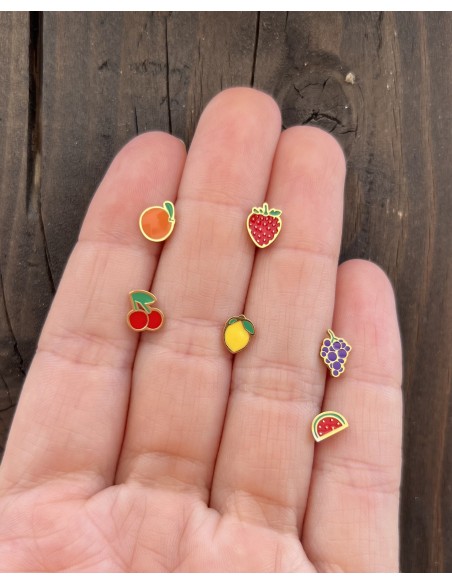 Pendientes Mini Frutas - Bacu Joyas y Complementos