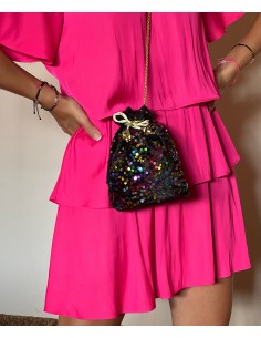 Mini Bolsito Saco Lentejuelas - Bacu Joyas y Complementos