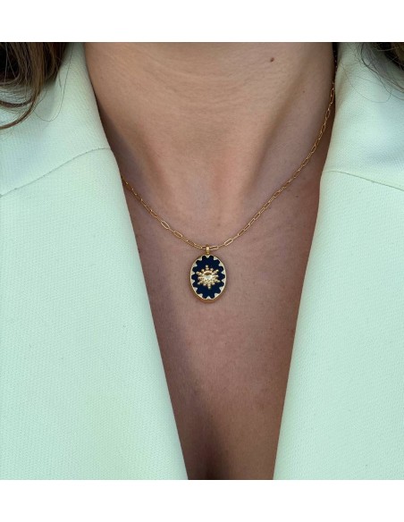 Colgante Soleil Negro - Bacu Joyas y Complementos