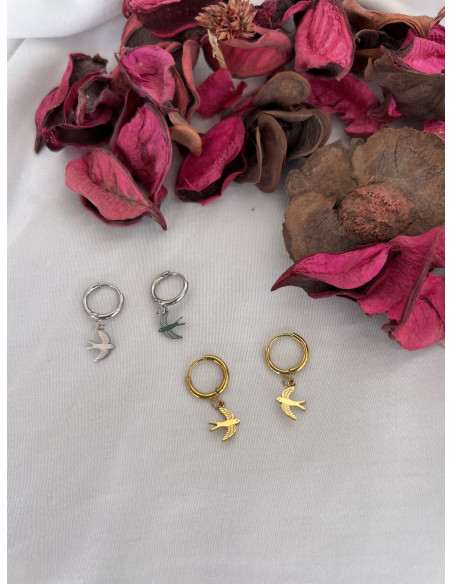 Aros Golondrina | Bacu Joyas y Complementos