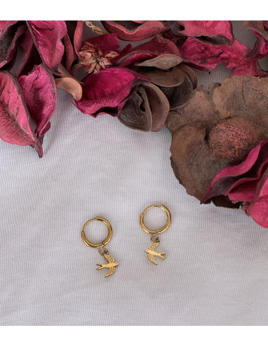 Aros Golondrina | Bacu Joyas y Complementos