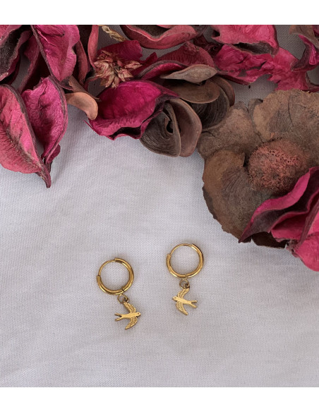 Aros Golondrina | Bacu Joyas y Complementos