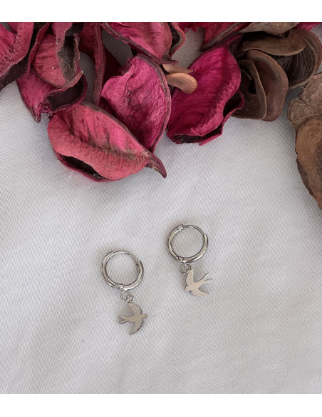 Aros Golondrina | Bacu Joyas y Complementos