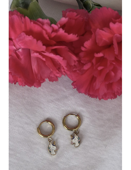 Aros Unicornio | Bacu Joyas y Complementos