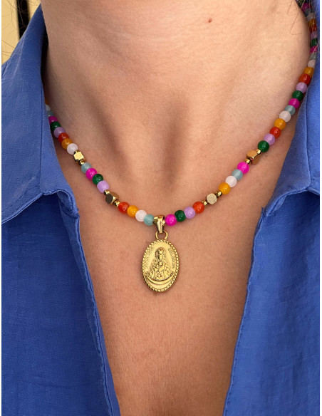 Collar Virgen del Rocío Primavera | Bacu Joyas y Complementos