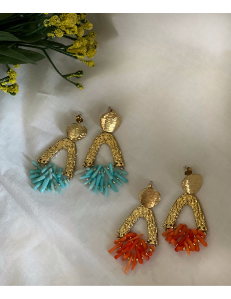 Pendientes Coralitos | Bacu Joyas y Complementos