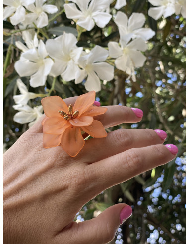 Anillo Maxi Flor Color | Bacu Joyas y Complementos
