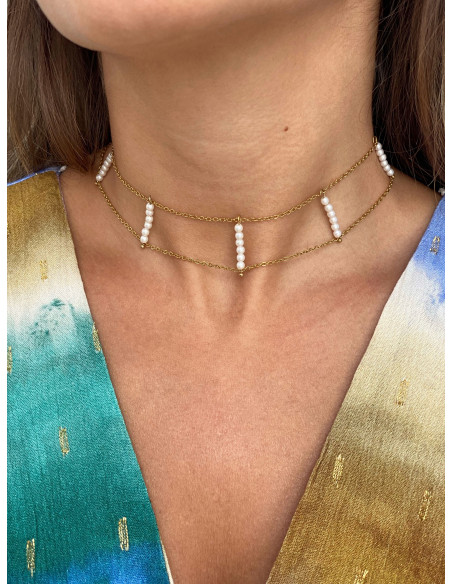 Choker Paris Perla | Bacu Joyas y Complementos