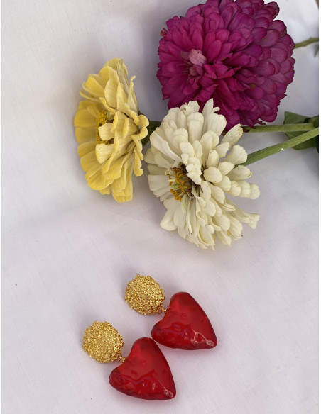 Pendientes Gran Corazón | Bacu Joyas y Complementos