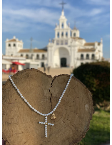 Collar Cruz Virgen del Rocío | Bacu Joyas