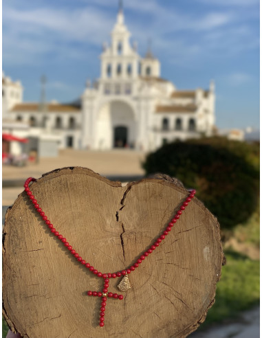 Colgante Cruz Virgen del Rocío