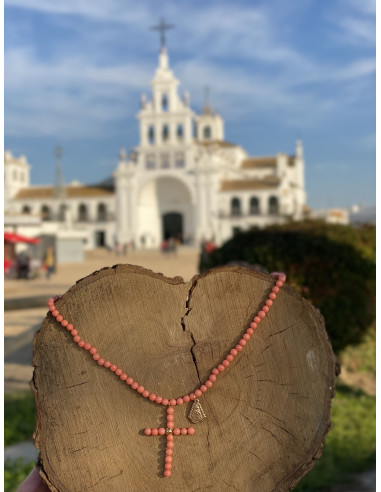 Colgante Cruz Virgen del Rocío