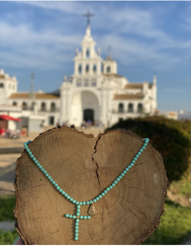 Collar Cruz Virgen del Rocío | Bacu Joyas