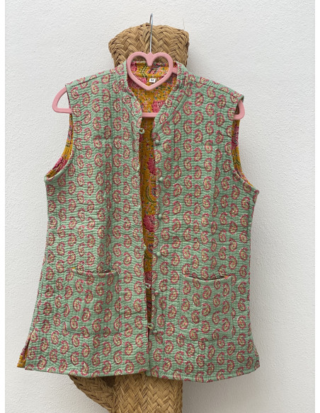 Chaleco Reversible Estampado M