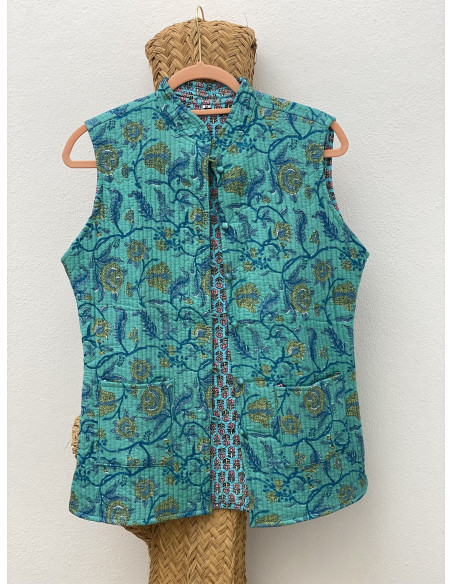 Chaleco Reversible Estampado M