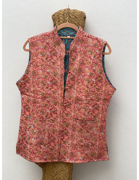 Chaleco Reversible Estampado L
