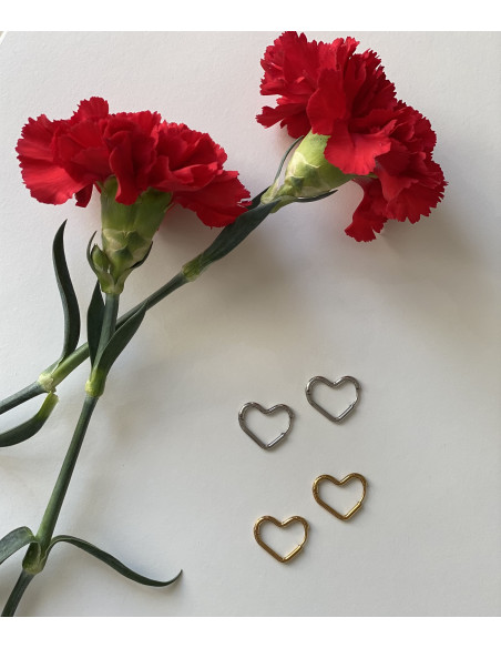 Aros Forma Corazón | Bacu Joyas y Complementos